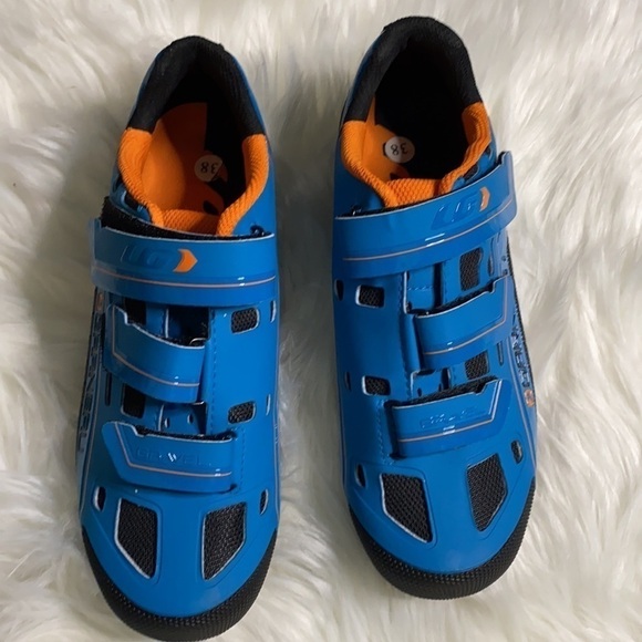 Louis Garneau sapphire blue/orange cycling shoe main image 6